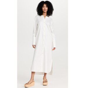 NWT 87Origins Linen Maxi Tunic Dress White Maxi Shirt Dress 100% linen caftan 6